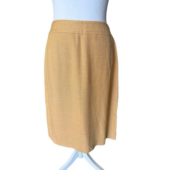 Vintage Celine Paris Blazer Skirt Suit Outfit Set Peach Size 6 EUR 36 Logo Prep - Picture 9 of 14